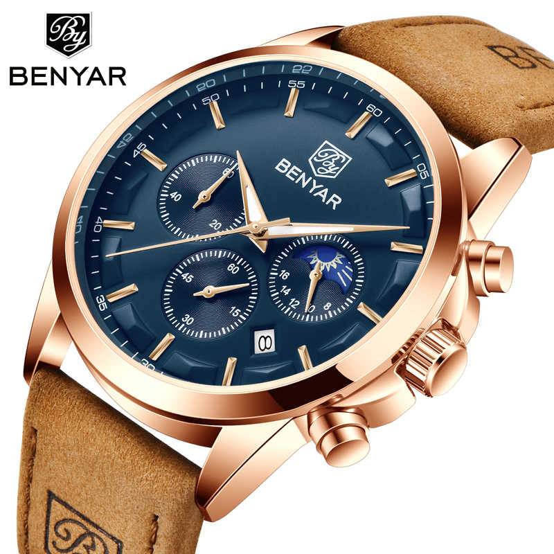 Benyar BY-5160 Moonphase Chronograph Watch main image