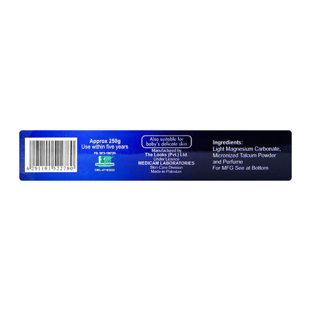 Touchme Blue Diamond Perfumed Talcum Powder, Large Size - Image 2
