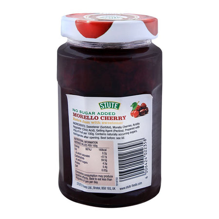 Stute No Sugar Added Morello Cherry Jam 430g - Image 2