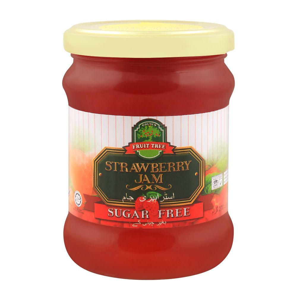Fruit Tree Strawberry Jam, Sugar Free, 270g - Main Image