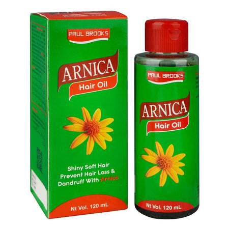 Paul Brooks Arnica Hair Oil, For Shiny & Soft Hair, Prevents Hair Loss & Dandruff, 120ml - Main Image