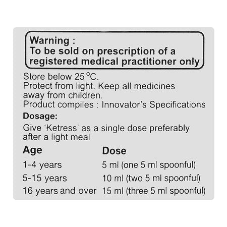 Ketress Syrup, 15ml - Image 5