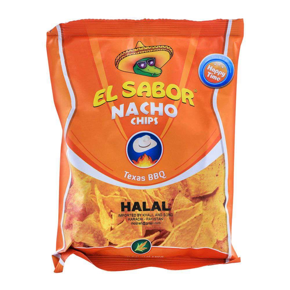 EL Sabor Nacho Chips, Texas BBQ, 100g - Main Image