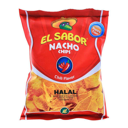 EL Sabor Nacho Chips, Chilli Flavor, 100g - Main Image