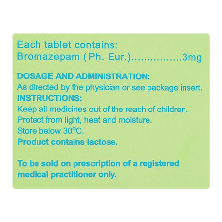 Lexotanil Tablets Strip, 3mg - Image 3