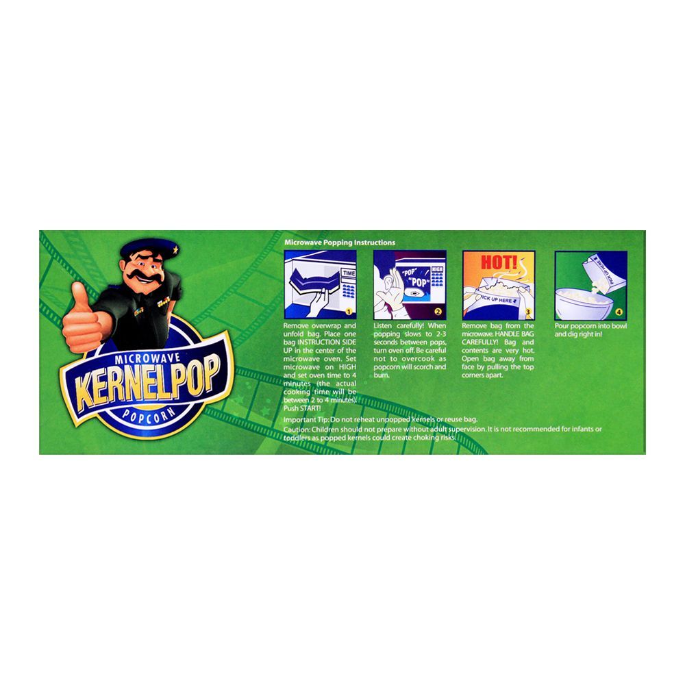 KernelPop Popcorn Natural, 3 Packs x 90g - Image 2