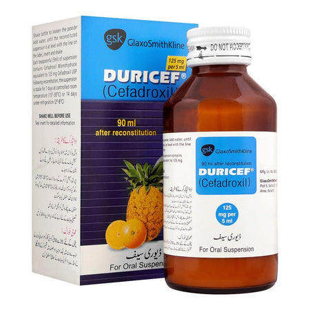 GSK Duricef Oral Suspension, 125mg/90ml - Main Image