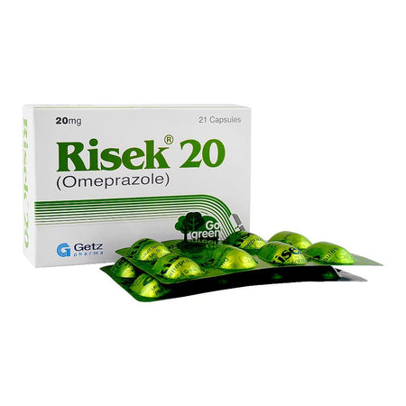 Getz Pharma Risek Capsule, 20mg, 1-Strip - Main Image