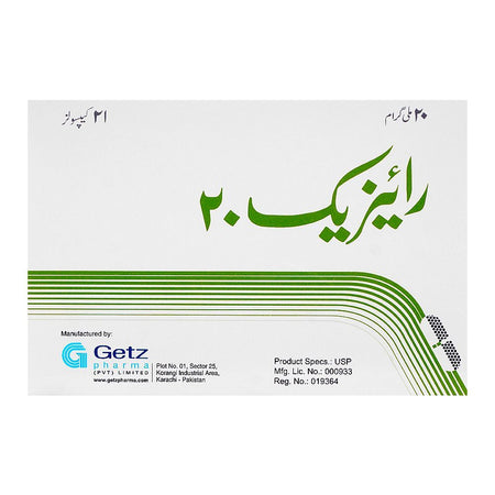 Getz Pharma Risek Capsule, 20mg, 1-Strip - Image 2
