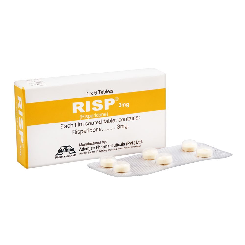 Adamjee Pharmaceuticals Risp Tablet, 3mg, 6-Pack - Main Image
