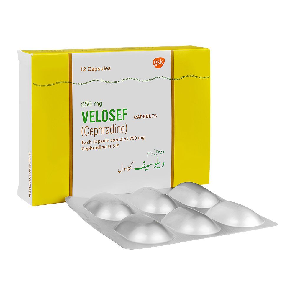 Velosef Capsules Strip, 250mg - Main Image