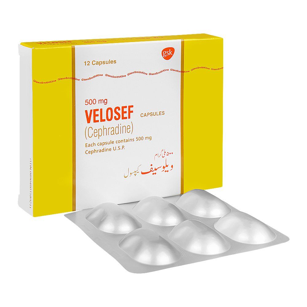 Velosef Capsules Strip, 500mg - Main Image
