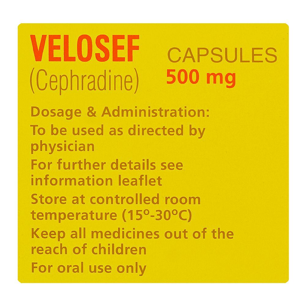 Velosef Capsules Strip, 500mg - Image 3