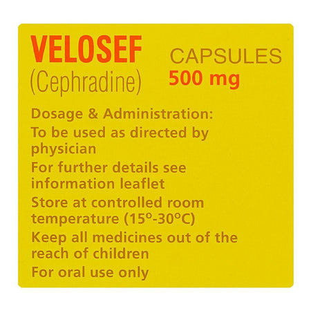 Velosef Capsules Strip, 500mg - Image 3