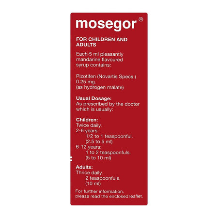 Novartis Pharmaceuticals Mosegor Syrup, 120ml - Image 3