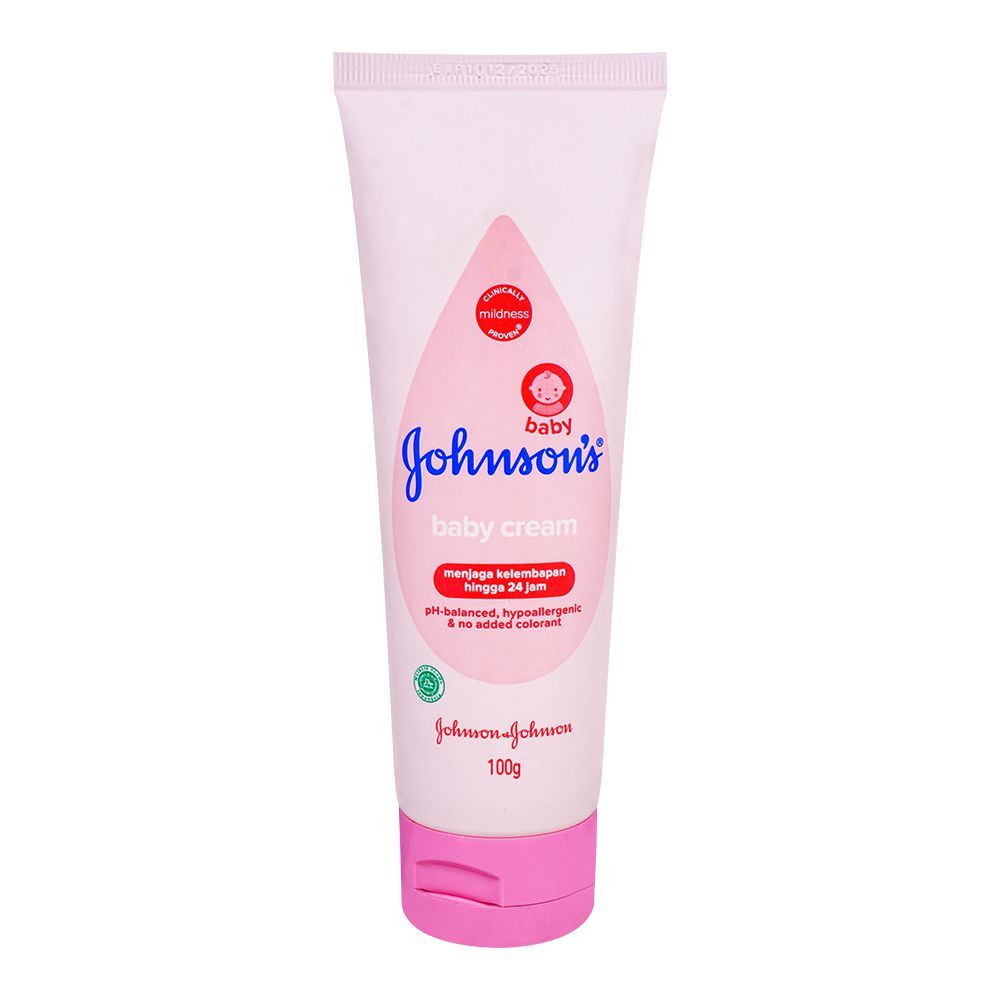 Johnson Baby Cream, PH-Balanced, Hypoallergenic & No Added Colorant, 100g - Main Image