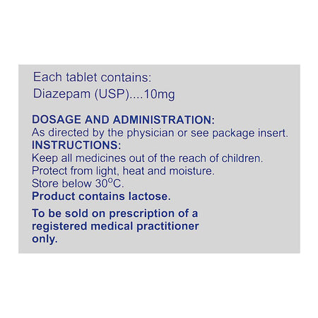 Valium Tablets Strip, 10mg - Image 4