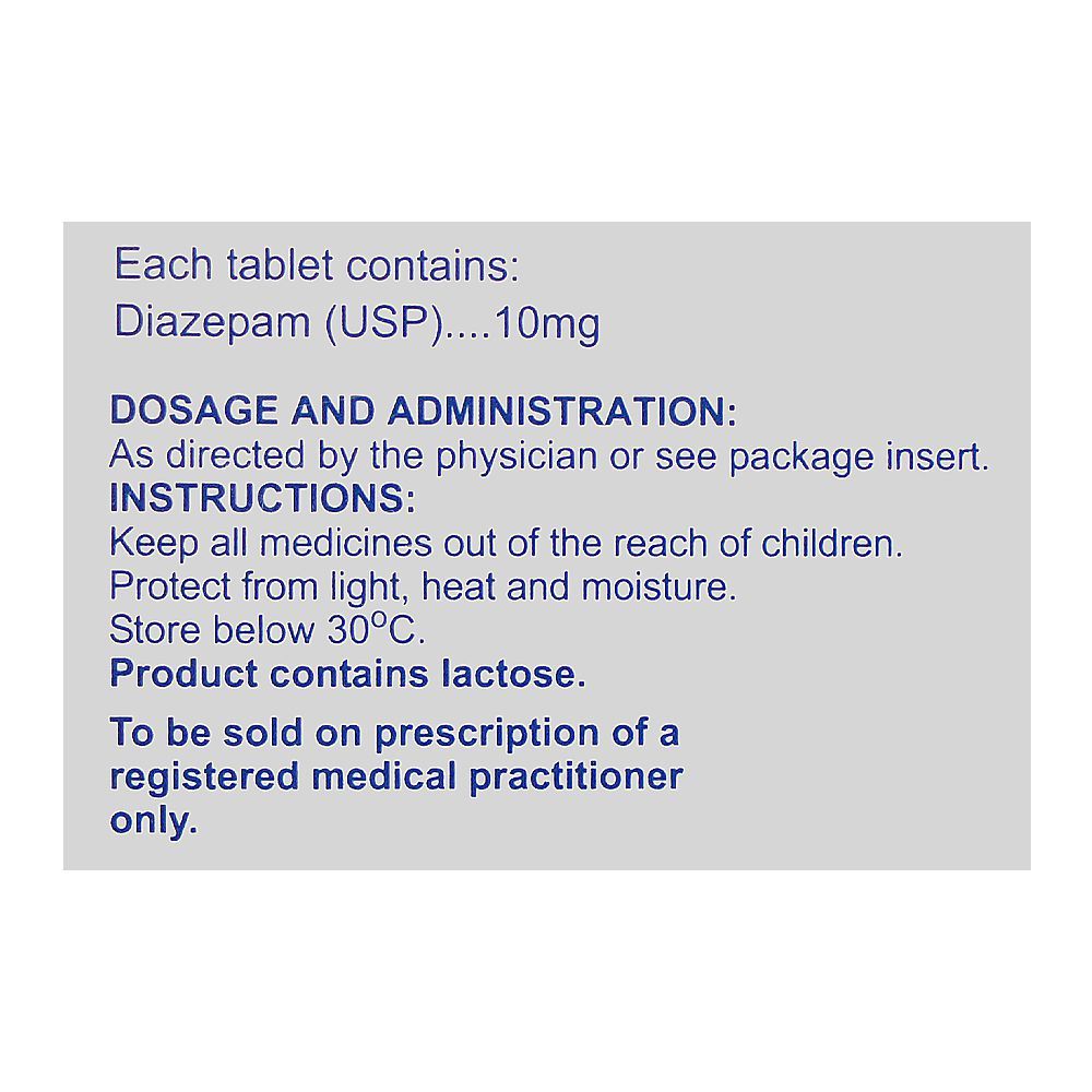 Valium Tablets Strip, 10mg - Image 4
