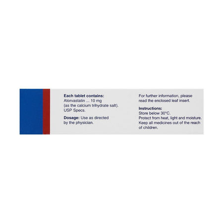 Pfizer Lipitor Tablet, 10mg, 10-Pack - Image 3