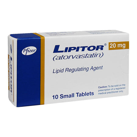 Lipitor Tablets Box, 20mg - Main Image
