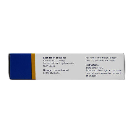 Lipitor Tablets Box, 20mg - Image 3