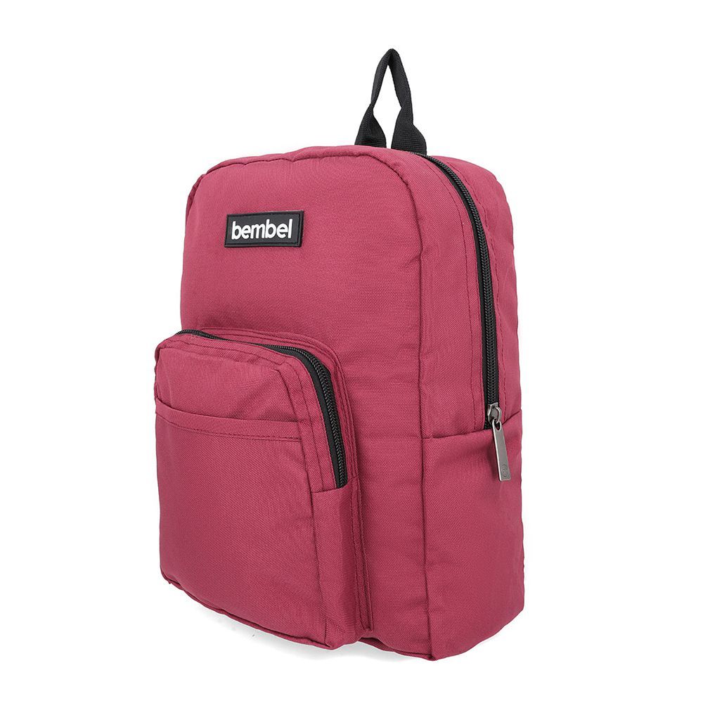 Bembel 13 Inch Mini School Bag Solid, 8 Liters, Maroon, 100250 - Image 2