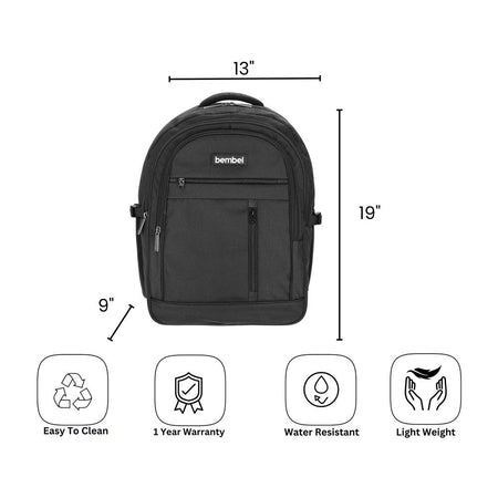 Bembel 19 Inch Basic 2.0 School Bag, For 5-8 Grade, 36 Liters, Black, 100252 - Image 5