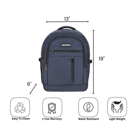 Bembel 19 Inch Basic 2.0 School Bag, For 5-8 Grade, 36 Liters, Navy Blue, 100254 - Image 5