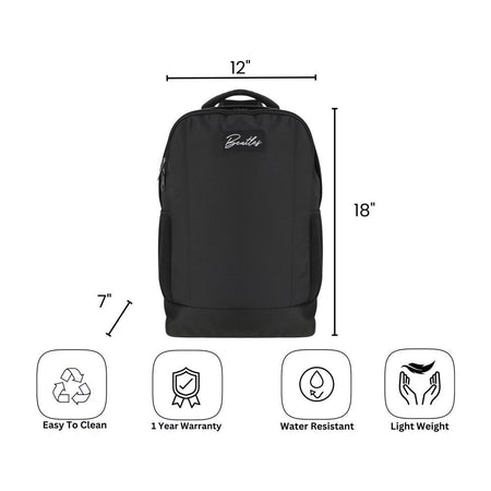 Bembel 18 Inch Inbound Backpack, For College/University, 25 Liters, Black, 100255 - Image 6