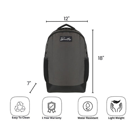 Bembel 18 Inch Inbound Backpack, For College/University, 25 Liters, D.Grey, 100256 - Image 6
