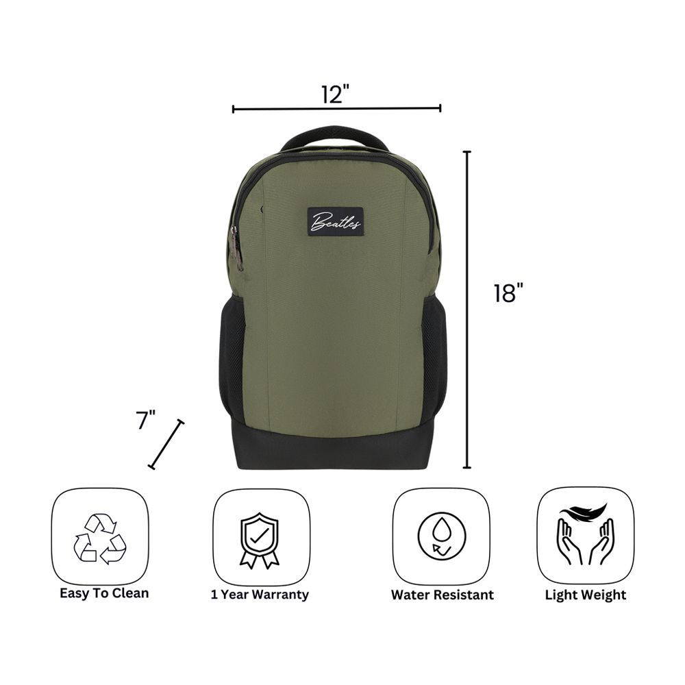 Bembel 18 Inch Inbound Backpack, For College/University, 25 Liters, A.Green, 100260 - Image 6