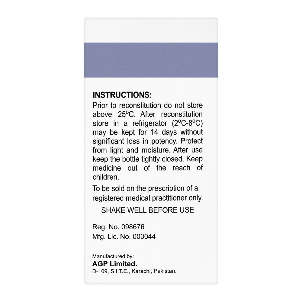 AGP Pharma Ceclor Suspension, 125mg/5ml, 60ml - Image 2