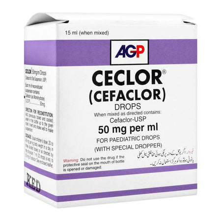 AGP Pharma Ceclor Drops, 50mg Per ml, 15ml - Image 2