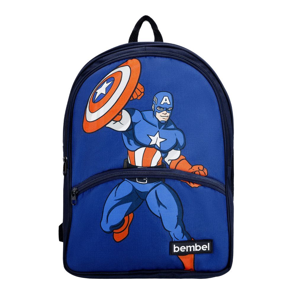 Bembel 14 Inch Kids School Bag, For Nursery-KG, 11 Liters, Captain America, 100263 - Main Image