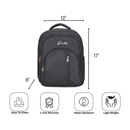 Bembel 17 Inch Classic 2.0 School Bag, For 2-4 Grade, 27 Liters, Black, 100271 - Image 5