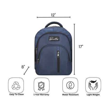 Bembel 17 Inch Classic 2.0 School Bag, For 2-4 Grade, 27 Liters, Navy Blue, 100272 - Image 5