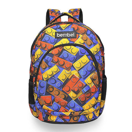 Bembel 16 Inch School Backpack, For 1-3 Grade, 24 Liters, Blocks, 100275 - Main Image
