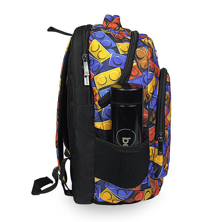 Bembel 16 Inch School Backpack, For 1-3 Grade, 24 Liters, Blocks, 100275 - Image 2
