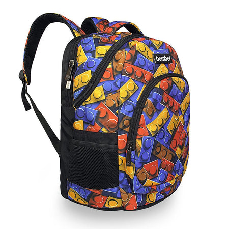 Bembel 16 Inch School Backpack, For 1-3 Grade, 24 Liters, Blocks, 100275 - Image 3