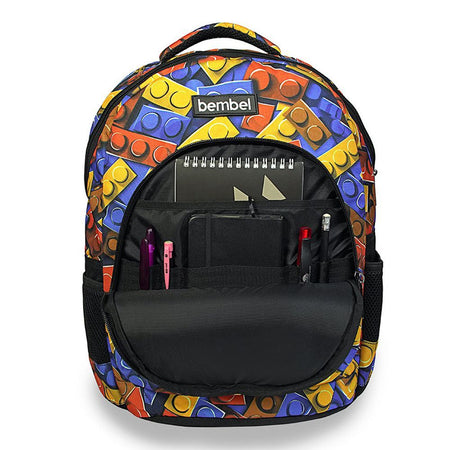 Bembel 16 Inch School Backpack, For 1-3 Grade, 24 Liters, Blocks, 100275 - Image 5
