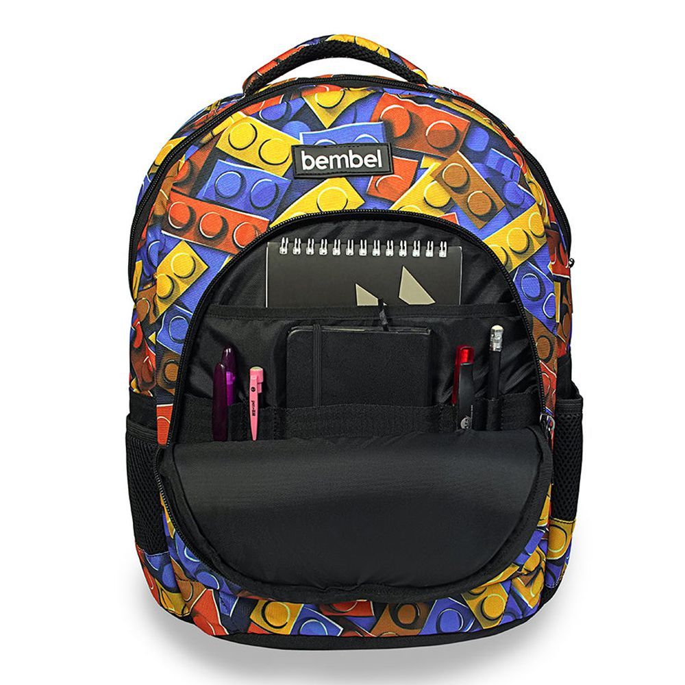 Bembel 16 Inch School Backpack, For 1-3 Grade, 24 Liters, Blocks, 100275 - Image 5