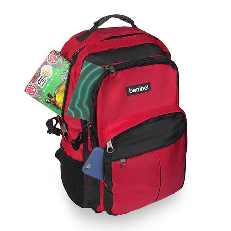 Bembel 20 Inch Scool Backpack-Prime, For 5-8 Grade, 38 Liters, Red & Black, 100278 - Image 4