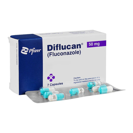 Diflucan Capsules Box, 50mg - Main Image