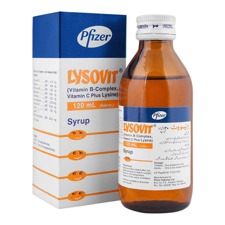 Pfizer Lysovit Syrup, 120ml - Main Image