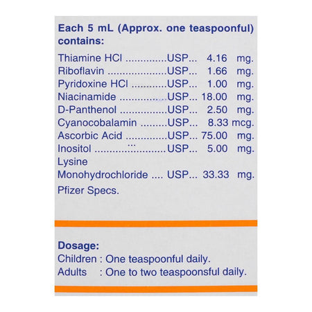 Pfizer Lysovit Syrup, 120ml - Image 4