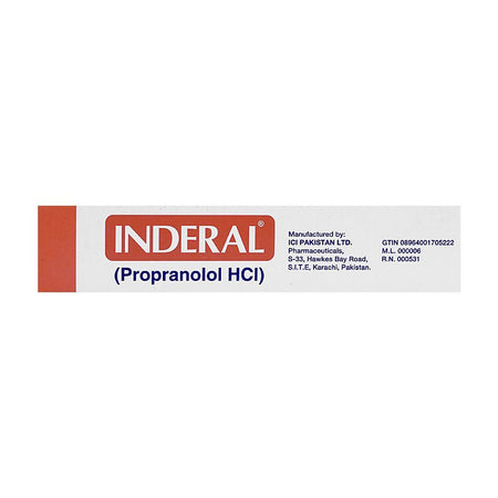 ICI Pharmaceuticals Inderal Tablet, 10mg, 50-Pack - Image 3
