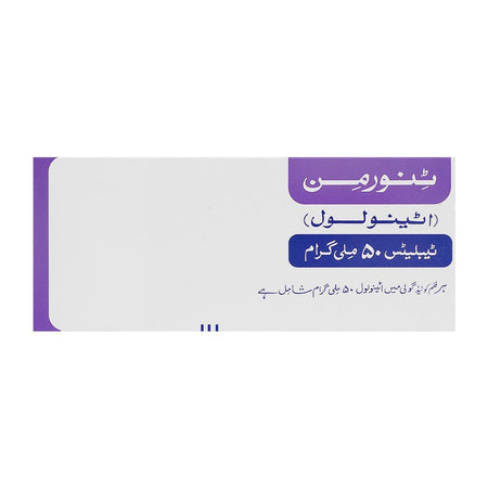 ICI Pakistan Tenormin Tablet, 50mg, 14-Pack - Image 2
