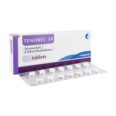 ICI Pakistan Tenoret Tablet, 50mg, 14-Pack - Main Image