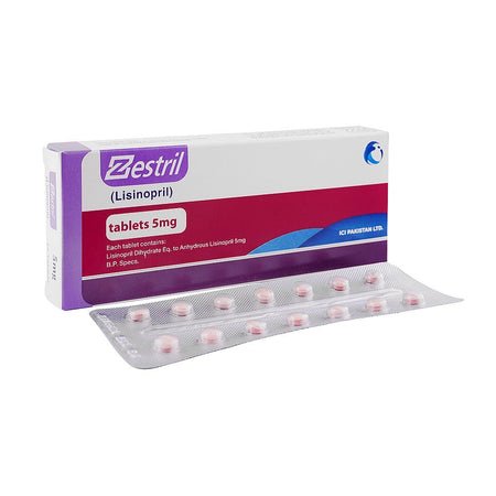 ICI Pharmaceuticals Zestril Tablet, 5mg, 14-Pack - Main Image