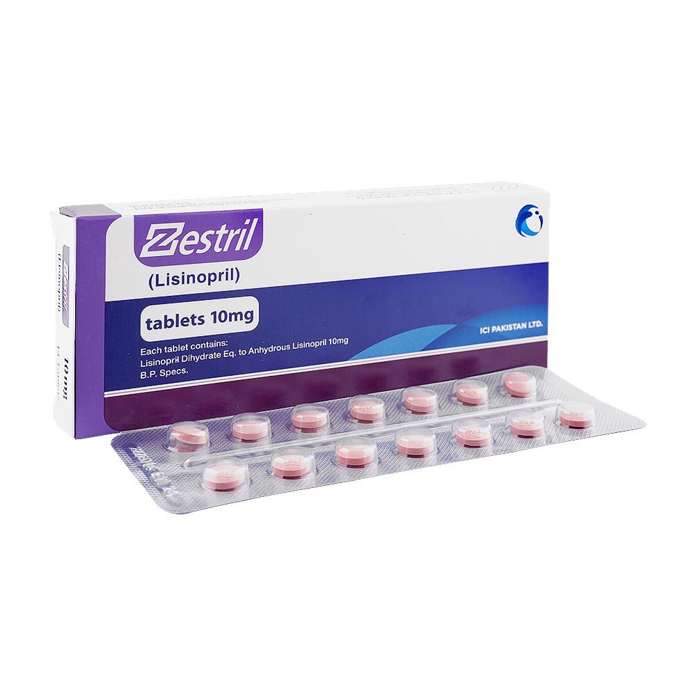 ICI Pharmaceuticals Zestril Tablet, 10mg, 14-Pack - Main Image